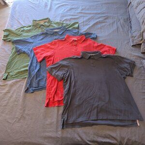 Lot of 4 Duluth Trading Co Men's No Polo short sleeve shirts